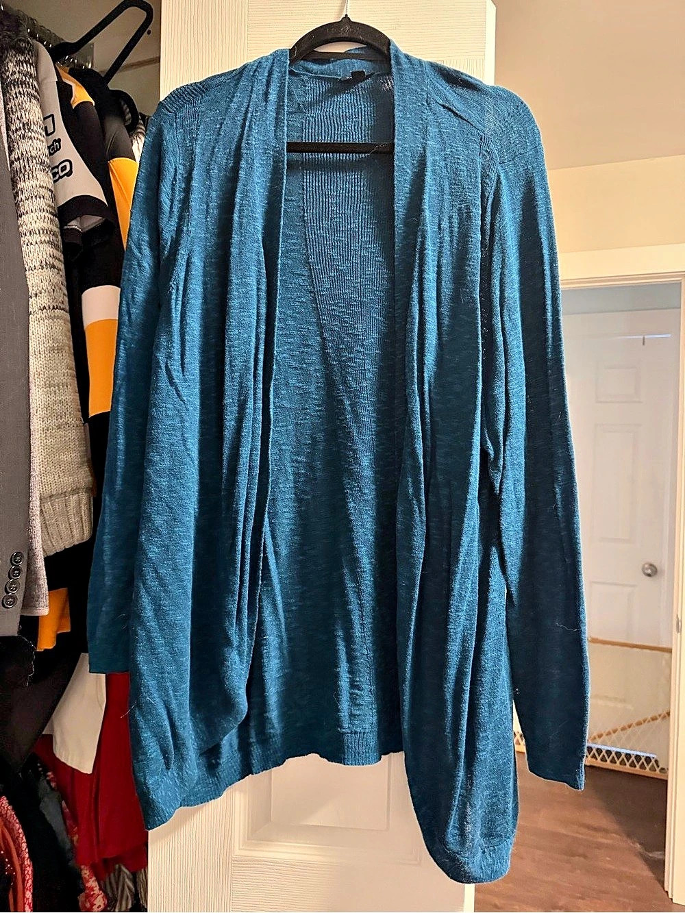 Torrid Blue Open Front Cardigan Size 3 Like New